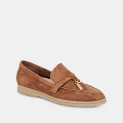Lonzo Flats Brown Suede