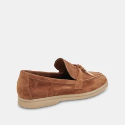 Lonzo Flats Brown Suede