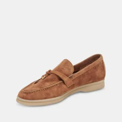 Lonzo Flats Brown Suede
