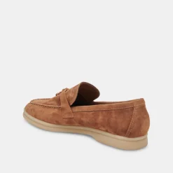Lonzo Flats Brown Suede