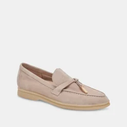 Lonzo Flats Taupe Suede