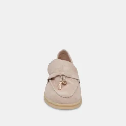 Lonzo Flats Taupe Suede