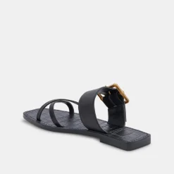 Lowyn Sandals Black Leather