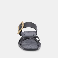 Lowyn Sandals Black Leather