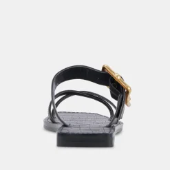 Lowyn Sandals Black Leather