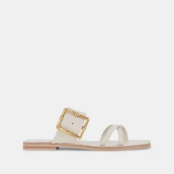 Lowyn Sandals Ivory Leather