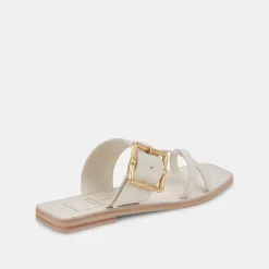 Lowyn Sandals Ivory Leather