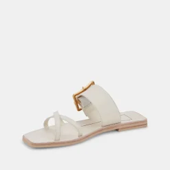 Lowyn Sandals Ivory Leather