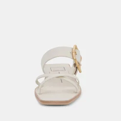 Lowyn Sandals Ivory Leather