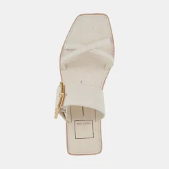 Lowyn Sandals Ivory Leather