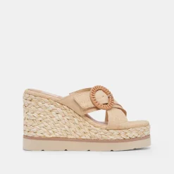 Luiz Wedges Lt Natural Raffia