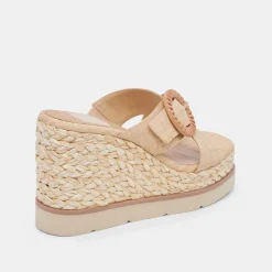 Luiz Wedges Lt Natural Raffia