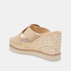 Luiz Wedges Lt Natural Raffia