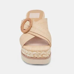 Luiz Wedges Lt Natural Raffia