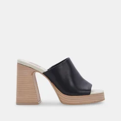 Lukas Heels Black Leather
