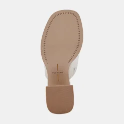 Lukas Heels Ivory Leather