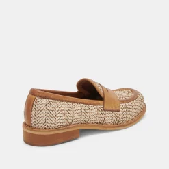 Marina Loafers Brown Multi Raffia