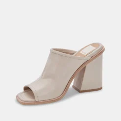 Mavise Heels Cream Leather