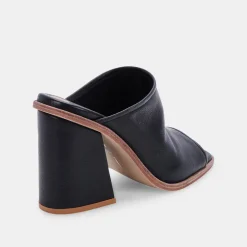 Mavise Heels Onyx Leather