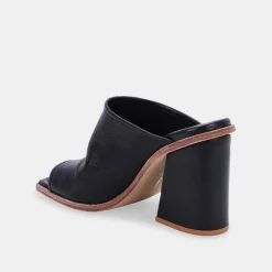 Mavise Heels Onyx Leather