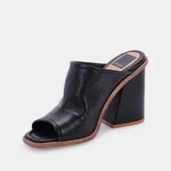 Mavise Heels Onyx Leather