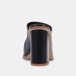 Mavise Heels Onyx Leather