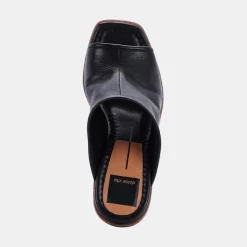 Mavise Heels Onyx Leather