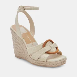 Maze Wedges Wheat Raffia
