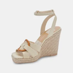 Maze Wedges Wheat Raffia