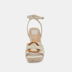 Maze Wedges Wheat Raffia