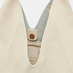 Mia Tote Ivory Leather