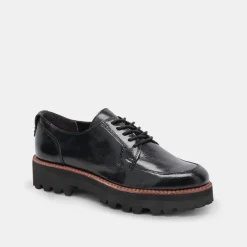 Morna Oxfords Midnight Crinkle Patent