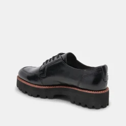 Morna Oxfords Midnight Crinkle Patent