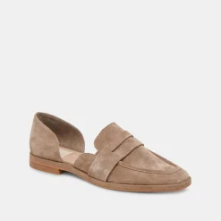 Moyra Flats Truffle Suede