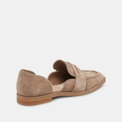 Moyra Flats Truffle Suede