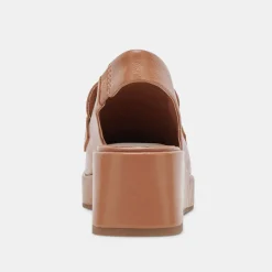 Nada Loafers Brown Crinkle Patent