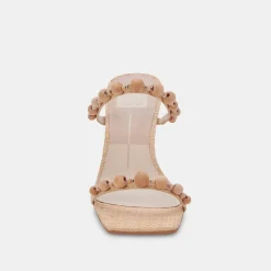 Naja Heels Beachwood Raffia