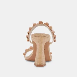Naja Heels Beachwood Raffia
