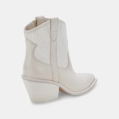 Nashe Booties Off White Pearls