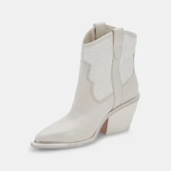 Nashe Booties Off White Pearls