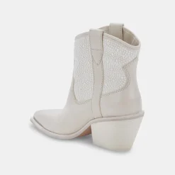 Nashe Booties Off White Pearls