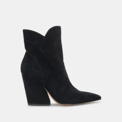 Neena Booties Onyx Suede