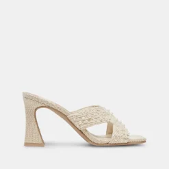 Nitro Pearl Heels Vanilla Raffia