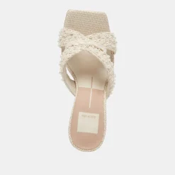 Nitro Pearl Heels Vanilla Raffia