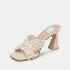Nitro Pearl Heels Vanilla Raffia