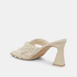Nitro Pearl Heels Vanilla Raffia