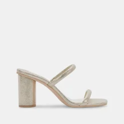 Noles Heels Gold Metallic Stella Suede