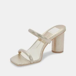 Noles Heels Gold Metallic Stella Suede