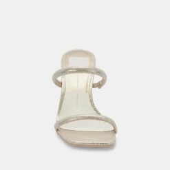 Noles Heels Gold Metallic Stella Suede