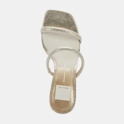 Noles Heels Gold Metallic Stella Suede